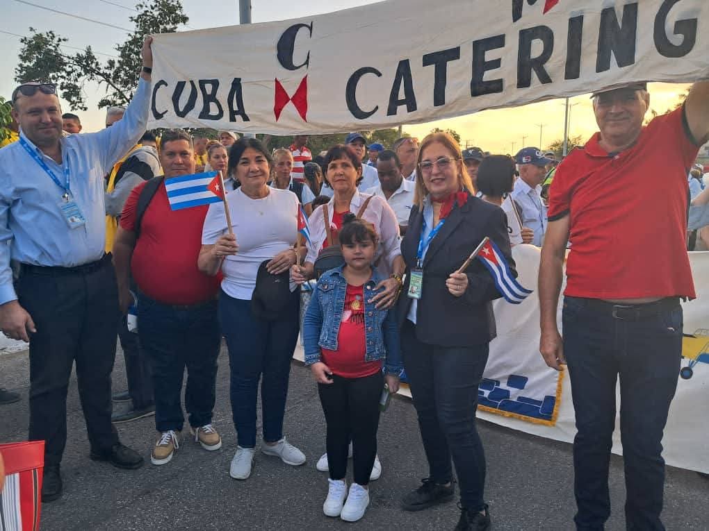 Cuba Catering presente en el 1ro de Mayo.